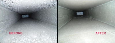 Vent Before and After Cyclone Air Systems Cleaned It